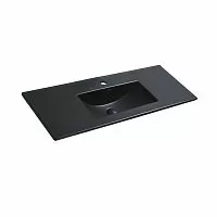 Vincea VBS-13100MB Раковина керамическая, 101.3х46.6 см, черный матовый