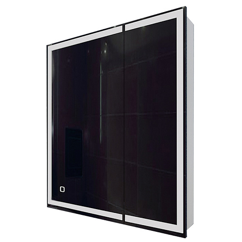 Azario CS00075842 Minio Зеркальный шкаф подвесной, с подсветкой, 70х80 см, белый купить  в интернет-магазине Сквирел