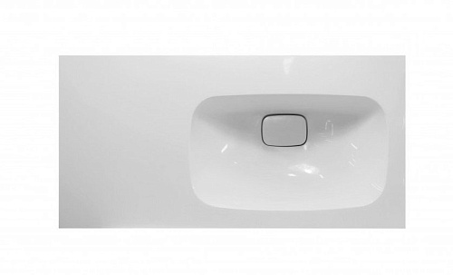 Эстет ФР-00014917 Barcelona Раковина из литьевого мрамора 90х45 см, правая, белый матовый