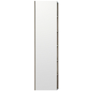 Акватон 1A253403SDB20 Сканди Шкаф - колонна с зеркалом, 40х160 см, белый/дуб верона