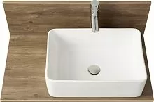 Акватон 1A256603MIDR0 Мишель 80 Столешница под раковину, с панелью, дуб рустикальный купить  в интернет-магазине Сквирел