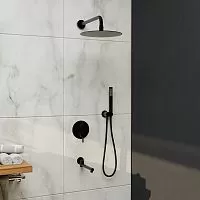 RGW 51140855-04 Shower Panels SP-55B Душевая система встраиваемая, черный