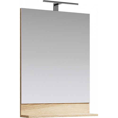 Aqwella FOS0206DS Foster Зеркало с подсветкой 60х80 см, дуб сонома купить  в интернет-магазине Сквирел