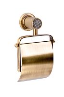Boheme 10921-BR Royal Crystal Bronze Держатель для туалетной бумаги с крышкой, бронза купить  в интернет-магазине Сквирел