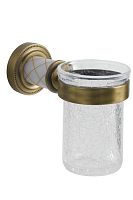 Boheme 10904-W-BR Murano Bronze Стакан для зубных щеток, бронза/белый