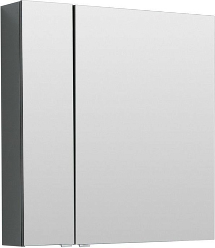 Aquanet 00240109 Алвита Зеркальный шкаф без подсветки, 80х85 см, серый купить  в интернет-магазине Сквирел