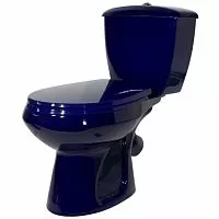 Оскольская Керамика 43355130202 Элисса-Антивсплеск Унитаз-компакт, напольный, 39х67 см, синий