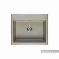 Акватон 1A715232LD250 Делия Мойка для кухни 60х50 см, серый шелк