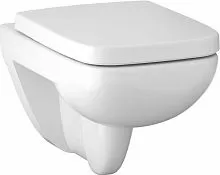Geberit 206145000R Renova Compact Унитаз подвесной, 4.5/6 л, с крышкой микролифт, белый