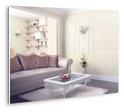 Azario LED-00002256 Алмина Зеркало подвесное, с подсветкой, 80х60 см, белое купить  в интернет-магазине Сквирел