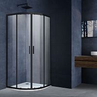 Vincea VSQ-3AL900CLB Alpha Душевой уголок 90х90 см, профиль черный/стекло прозрачное