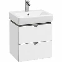 Акватон 1A238201SY010 Скай PRO 60 Тумба под раковину, 57х40 см, белый глянец/хром глянец купить  в интернет-магазине Сквирел