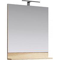 Aqwella FOS0207DS Foster Зеркало с подсветкой 70х80 см, дуб сонома купить  в интернет-магазине Сквирел