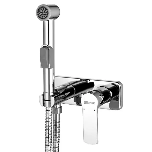 Lemark LM1519C Plus Grace Смеситель с гигиеническим душем, встраиваемый, хром