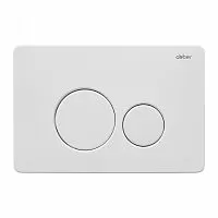 Кнопка смыва ABBER AC0121MW белая матовая