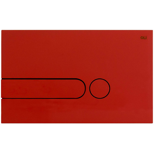 OLI 670007 I-Plate Смывная клавиша двойная, красная