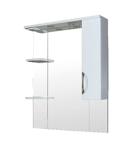 Loranto CS00024670 Стиль Зеркальный шкаф, 80х108 см, белый купить  в интернет-магазине Сквирел