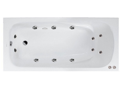 Акриловая ванна с гидромассажем 12 джетов Vagnerplast ARONIA 150x70