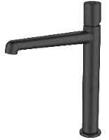 BelBagno UNO-LMC-NERO-W0 Смеситель для раковины накладной, без донного клапана, чёрный