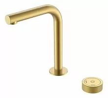 Смеситель автоматический для умывальника BOHEME TECH MATT GOLD 158-MG