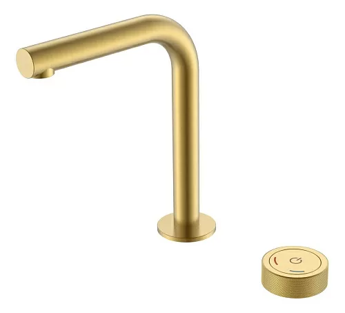 Смеситель автоматический для умывальника BOHEME TECH MATT GOLD 158-MG