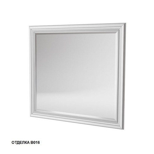 Caprigo 10634-В016 FRESCO Зеркало 100х90 см, Bianco Alluminio снято с производства