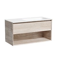 Sancos MR1.0100REG Marmi 1.0 Тумба под раковину 99.5х44.5 см, подвесная, правая, дуб галифакс натуральный