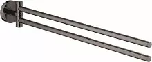Grohe 40371A01 Essentials Держатель для полотенца двойной, темный графит купить  в интернет-магазине Сквирел