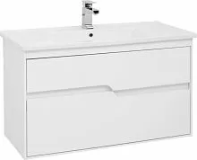 Aquanet 00212664 Модена Тумба с раковиной, 100х45 см, белая купить  в интернет-магазине Сквирел