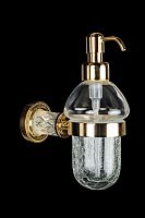 Boheme 10912-CRST-G Murano Crystal Gold Диспенсер для жидкого мыла, настенный, золото купить  в интернет-магазине Сквирел