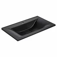 Vincea VCB-3M800B Раковина из кварцевого камня, 80х45 см, черный матовый