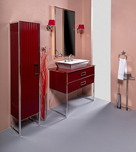 Тумба без раковины Armadi Art Monaco 100 Бордо хром