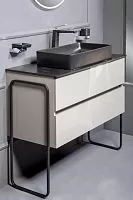 Тумба без раковины 80х46 2 полки Armadi Art Vallessi 837-080-A glossy купить  в интернет-магазине Сквирел