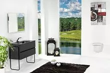 Тумба без раковины 80х46 2 полки Armadi Art Vallessi 837-080-A mat купить  в интернет-магазине Сквирел