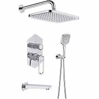 Lemark LM3922C Prizma Душевая система с изливом, хром