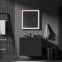 AM.PM BK90GN Gem, Комплект: мебель для ванной 75 см, со смесителем и аксессуарами, черный