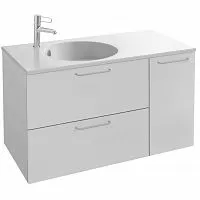 Jacob Delafon EB2544-R5-N18 Odeon Rive Gauche Тумба для раковины 100х50 см, ручки хром/белый купить  в интернет-магазине Сквирел