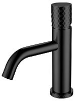 Boheme 121-BB Stick Diamond Смеситель для умывальника, черный матовый