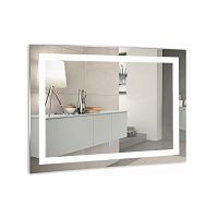 Azario ФР-00000942 Ливия Зеркало подвесное, с подсветкой, 80х60 см, белое