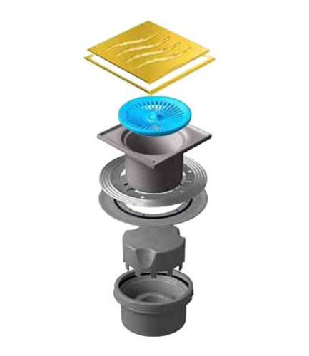 Pestan 13000163 Confluo Standard Душевой трап, золото