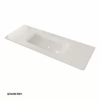 Caprigo OW15-2215-R811 Accord Раковина стеклянная без бортика, 120х46 см, бланж