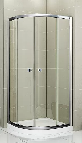 Cezares Pratico PRATICO-GL-R-2-80-C-Cr-TR душевой уголок с поддоном