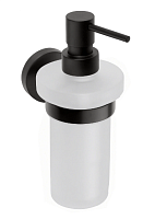 Bemeta 104109010 Dark Дозатор для жидкого мыла 8 см, настенный, черный купить  в интернет-магазине Сквирел