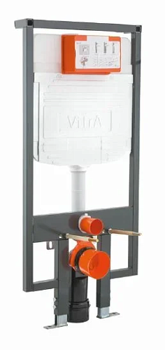 VitrA 748-5800-01 Скрытая система смыва на 3/6 л., рама черный/корпус белый снято с производства