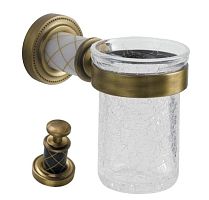 Boheme 10904-B-BR Murano Bronze Стакан для зубных щеток, бронза/черный