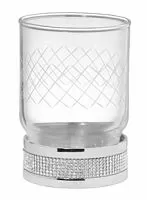 Boheme 10931-CR Royal Cristal Стакан для зубных щеток, настольный, хром купить  в интернет-магазине Сквирел