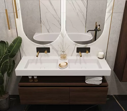 Столешница моноблок 140х45х10 Armadi Art FLAT ST 888-140 купить  в интернет-магазине Сквирел
