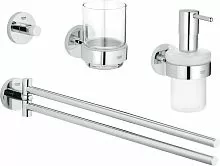 Grohe 40846001 Essentials Набор аксессуаров 4 предмета, хром купить  в интернет-магазине Сквирел