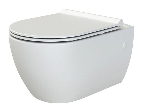 Подвесной унитаз с биде с крышкой  Boheme Bianca 963-SET-2-MW белый матовый