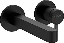 Hansgrohe 76051670 Finoris Смеситель для раковины, встраиваемый, черный